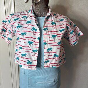 Vintage Retro Beachy Halter Top 1980's